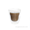 Doppelwandige Espresso-Kaffeetasse aus Glas